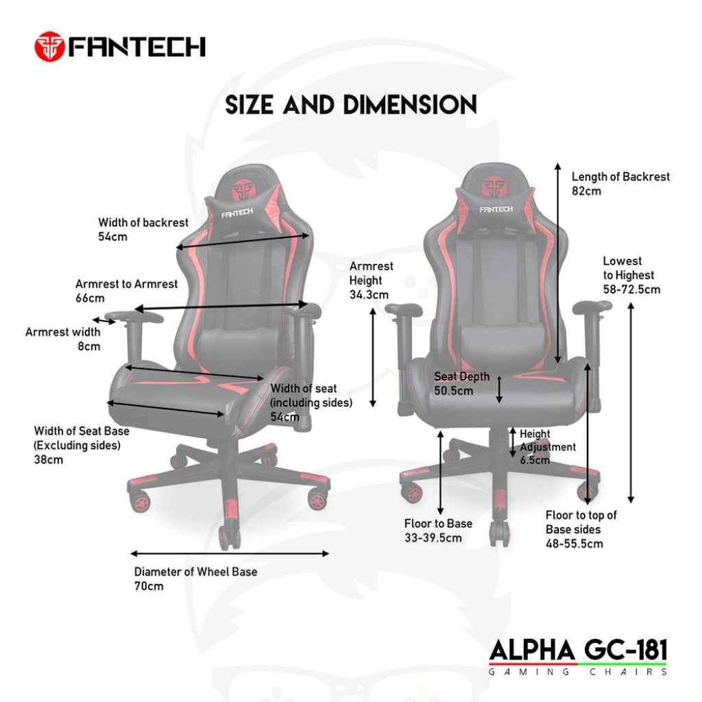 Fantech Gc 181 Gaming Chair Fantech Gc 181 Gaming Chair